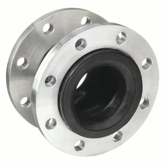 KVM Tools AMSE205 Expansion Joint 5 in Pipe Size, Flanged, Zinc-Plated Steel, EPDM Joint, 10 in Flange Dia