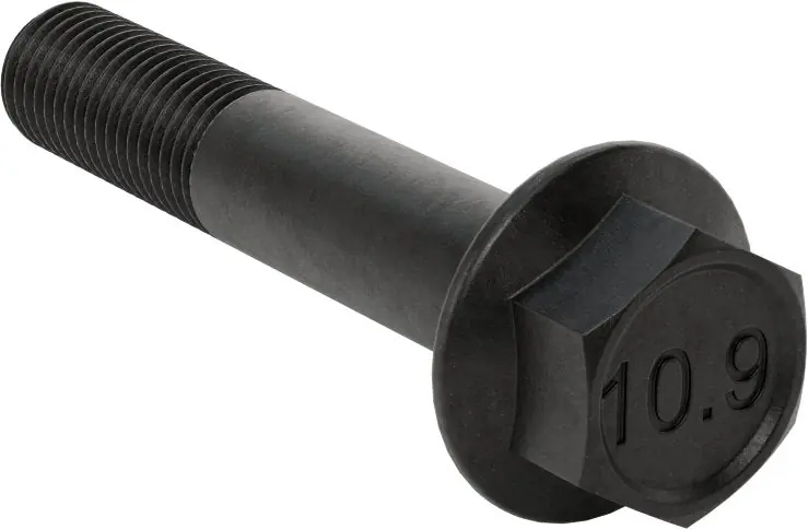McMaster 98093A897 Black-Phosphate Class 10.9 Steel Screw Flanged Hex Head, M16 x 2.00mm, 90mm Long PK5