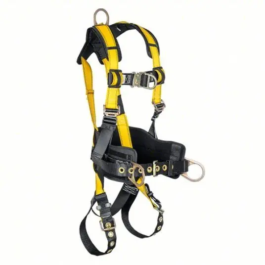 KVM Tools KV61DD45 Full Body Harness Vest, Quick-Connect / Tongue Buckles, L, 420 lb Capacity