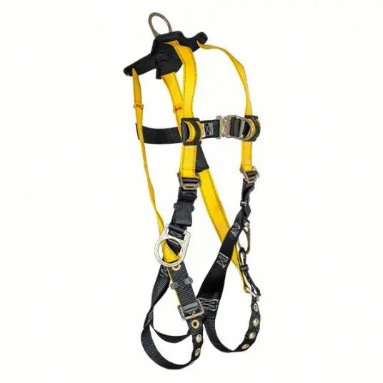 KVM Tools KV61DD40 Full Body Harness Vest, Quick-Connect / Tongue Buckles, M, 420 lb Capacity