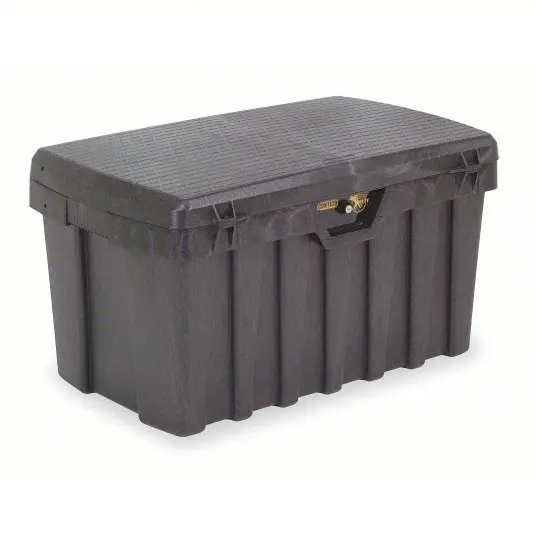 Contico G3725 Tool Box 37 in Overall Wd, 21 in Overall Dp, 20 in Overall Ht, Keyed, Black