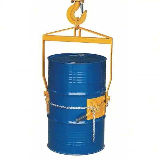 KVM Tools KV12R538 Vertical Drum Lifter/Dispenser For 55 gal Drum Capacity, Manual Tilt, Metal, Body, Vertical
