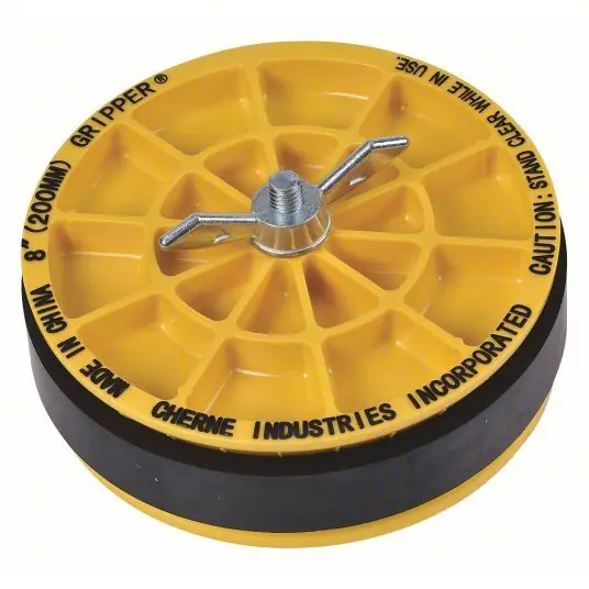 Cherne 270288 Pipe Plug Wing Nut, Inside Pipe, For 8 in Pipe, Natural Rubber Plug