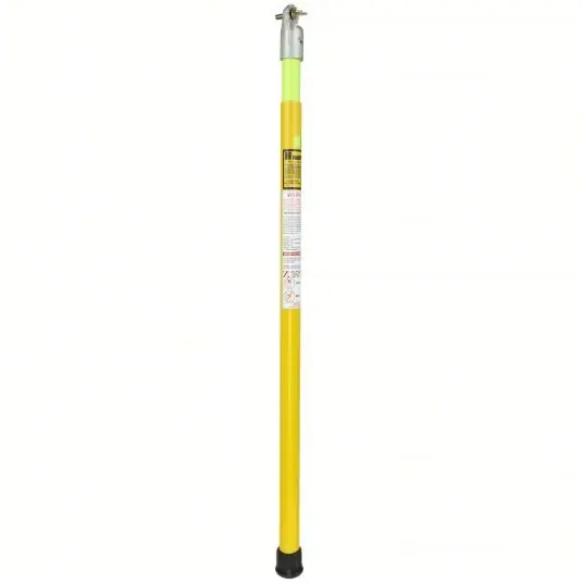 Amprobe TIC 410A Adjustable Hot Stick 122 kV Max. Volt Rating, Fiberglass, Yellow