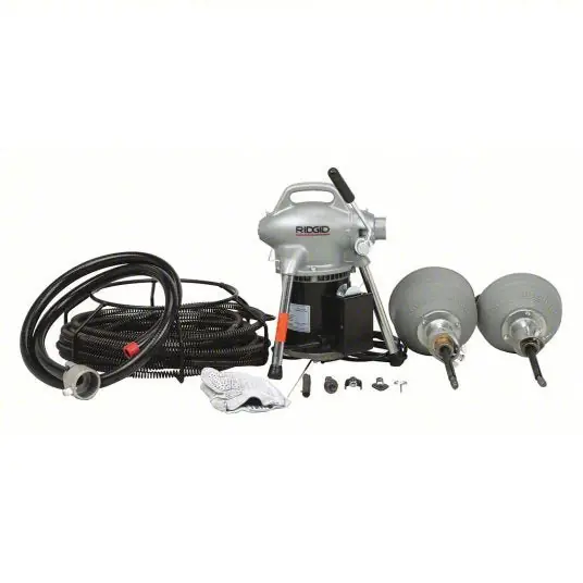 Ridgid K-50-8 Drain Cleaning Machine Corded, K-50, 4 in Max. Pipe Dia., 6 Sections, Drain Lines