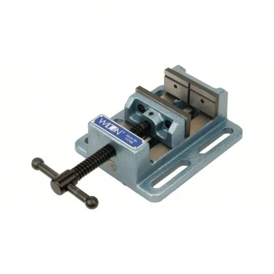 Wilton 11748 Machine Vise 8 in Jaw Face Wd, 8 in Max Jaw Opening, 2 in Throat Dp, V-Grooved Face, Slot