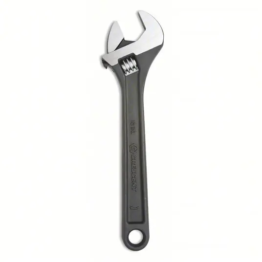 Crescent AT210VS Adjustable Wrench Alloy Steel, Black Oxide, 10 in Overall Lg, 1 5/16 in Jaw Capacity