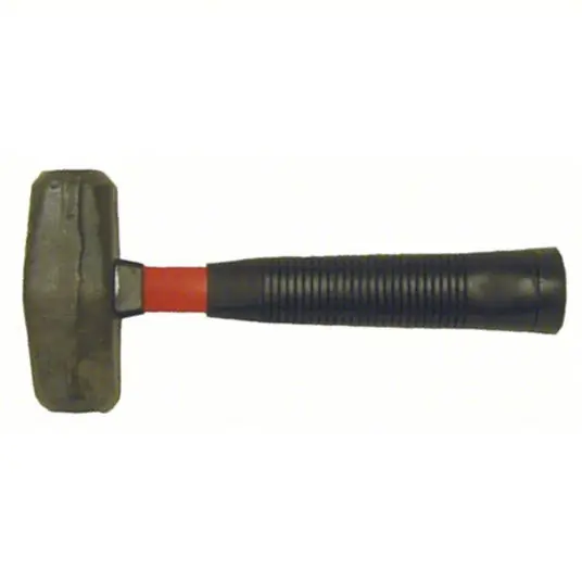 Council Tool PR3FG Drilling Hammer Steel, Fiberglass Handle, 3 lb Head Wt, Round Shape