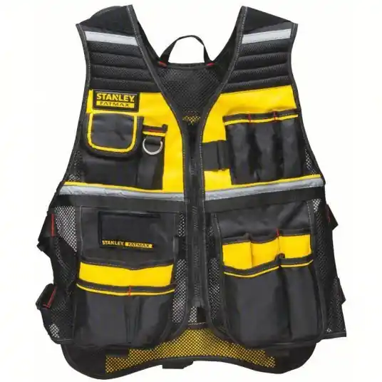Stanley FMST530201 Tool Vest Polyester, Gen Purpose, 16 Pockets, Padded