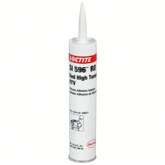 Loctite 198817 Gasket Sealant SI 596, 10.14 fl oz, Cartridge, Red, High-Temp Resistant