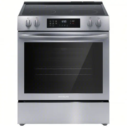Frigidaire FCFE3083AS Electric Range Stainless Steel, Electric, 5 Burners, ADA Compliant, Self Cleaning