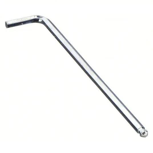 Eklind 19716 Hex Key 1 Ball Ends, 8 mm Tip Size, Metric, Long, Alloy Steel, Chrome, 1 3/8 in Short Arm Lg