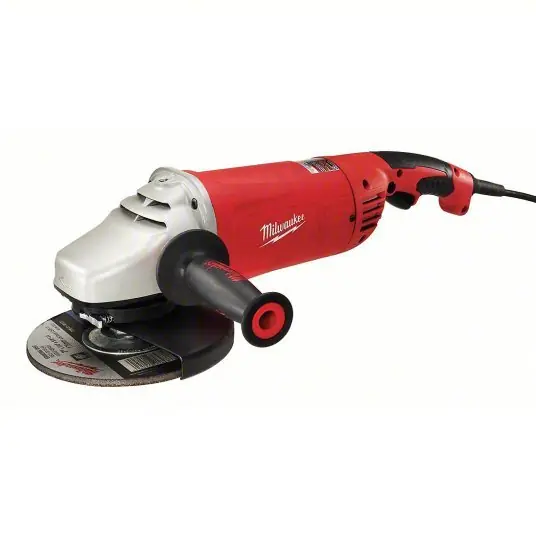Milwaukee 6088-30 Angle Grinder 15 A, 6,000 RPM Max. Speed, Trigger, Adj Guard/Tether Capable, 120V AC/DC