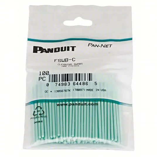 Opticam FSWB-C Cleaning Swabs Fiber Optic Termination Kit, 100 PK