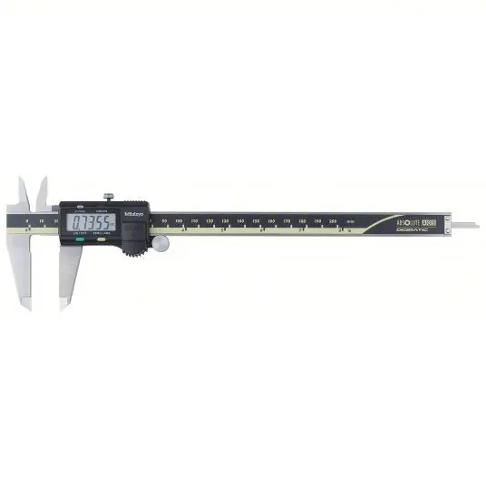 Mitutoyo 500-197-30 4-Way Digital Caliper 0 in to 8 in/0 to 200 mm Range, ±0.001 in Accuracy, Stainless Steel