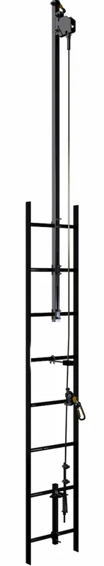 3M DBI-SALA Lad-Saf 6116636 Cable Vertical Safety System Climb Extension Bracketry 2 User Galvanized Steel