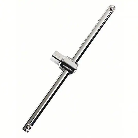 Proto J5485 Sliding T-Handle 1/2 in Drive Size, 12 3/4 in Overall Lg, Smooth Grip, Alloy Steel, Chrome