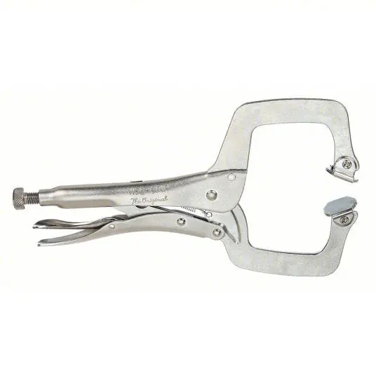 Irwin 11SP Locking C-Clamp Swivel, 3 1/2 in Max Jaw Opening, 2 5/8 in Throat Dp, 11 in Overall Clamp Lg
