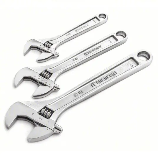 Crescent AC3PC Adjustable Wrench Set,6",8",10",3 pcs. Pack of 6