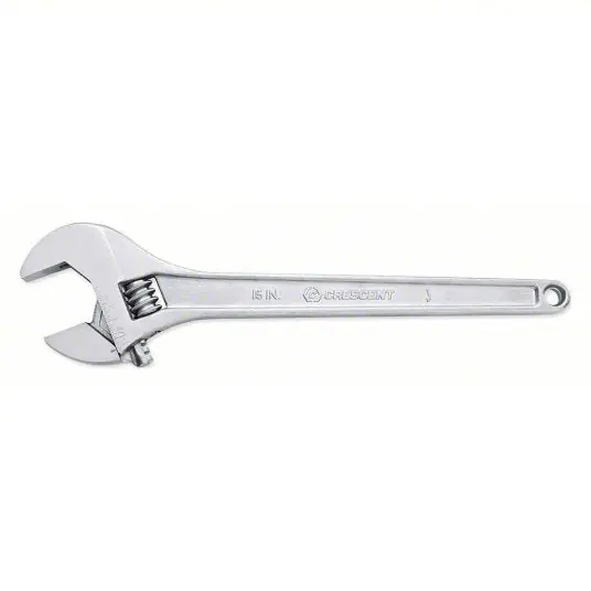 Crescent AC215VS Adjustable Wrench,15 in.,Chrome Finish