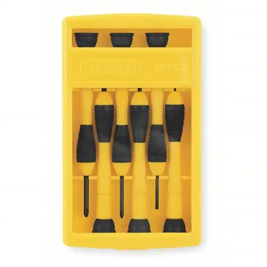 Stanley 66-052 Precision Screwdriver Set 0/ 1/1.4 mm/2.4 mm/2 mm/3 mm Tip Size