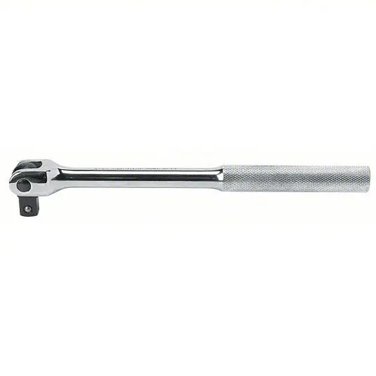 Proto J5468 Breaker Bar 1/2 in Drive Size, 18 1/4 in Overall Lg, Knurled Grip, Alloy Steel, Chrome