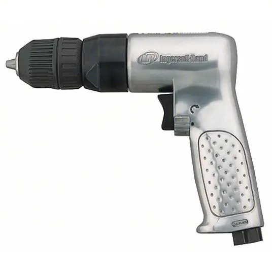 Ingersoll Rand 7802RAKC Drill 3/8 in Chuck Size, Gen Duty, 2,000 RPM Free Speed, 0.5 hp, Keyless, Reversible