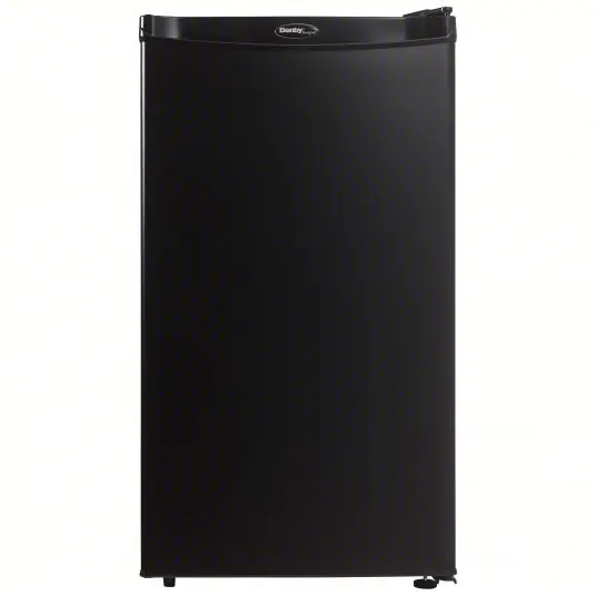 Danby DCR032A2BDD Mini Refrigerator with Freezer Section Black, 3.2 cu ft Total Capacity, 2 Shelves