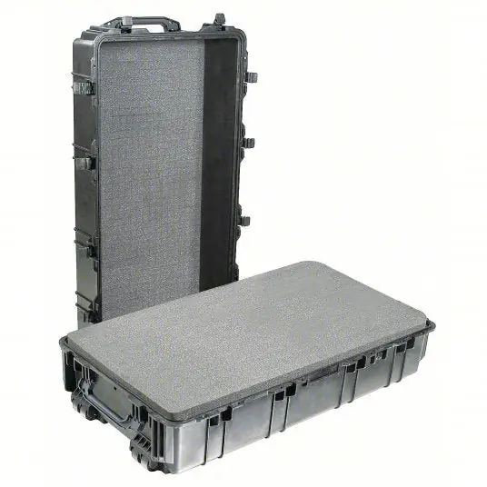 Pelican 1780-000-110 Protective Case 21 1/2 in x 41 1/8 in x 14 7/8 in Inside, Flat/Pick and Pluck, Black, IP67