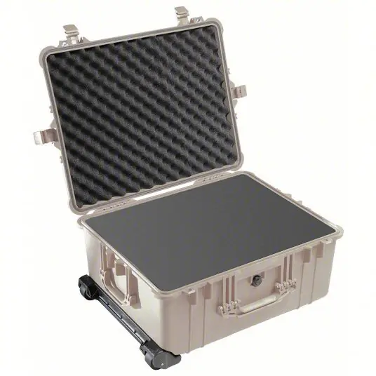 Pelican 1610 Protective Case 16 3/4 in x 21 3/4 in x 10 5/8 in Inside, Flat/Pick and Pluck, Beige