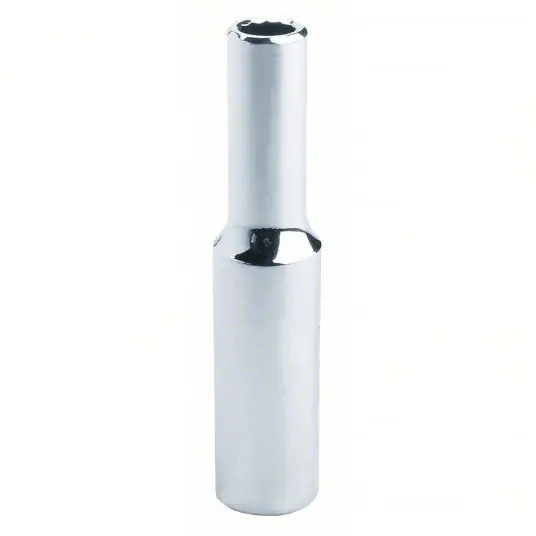 Proto J4713LTM Socket 1/4 in Drive Size, 13 mm Socket Size, 12-Point, Deep, Chrome