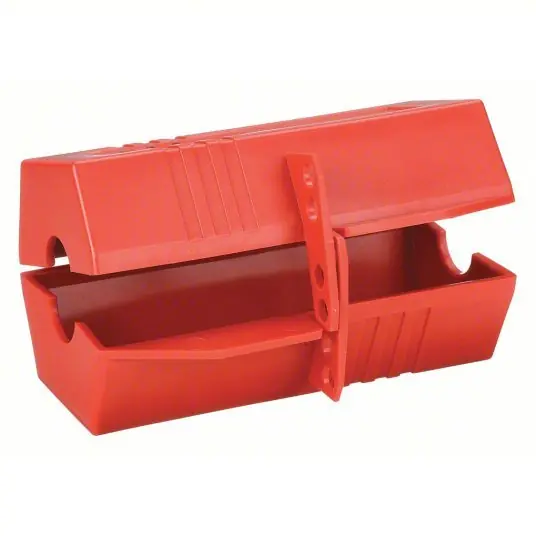 Brady 65675 Plug Lockout For 1 in Max Cord Dia, For 3 in Max Plug Dia, For 2-Prong/3-Prong Plug Type, Red