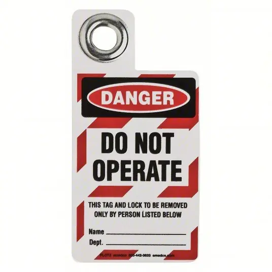Brady 105723 Danger Tag Do Not Operate, Vinyl, Write-On Surface, English