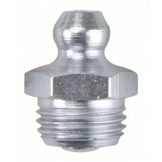 KVM Tools KV52NZ38 Grease Fitting Std Fitting, M10 Thread Size, Metric, 5/8 in Overall Lg, 0° Head Angle, Steel