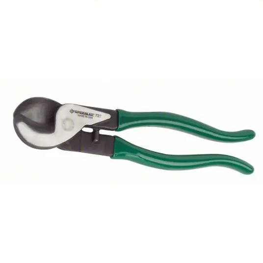 Greenlee 727 High Leverage Cable Cutter Steel Handle, Shear, For 2 AWG Max Dia Aluminum Electric Cable