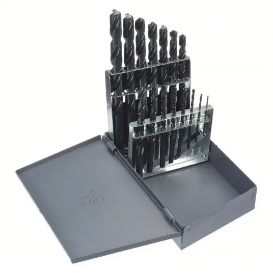 Chicago 57713 Jobber Drill Bit Set 1/16 in Smallest Drill Bit Size, 1/2 in Largest Drill Bit Size