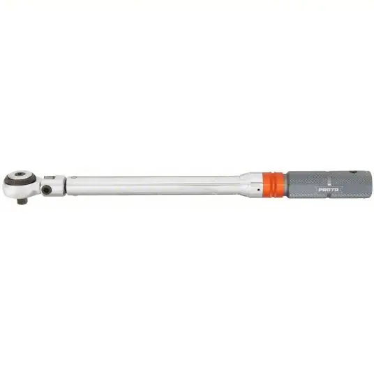 Proto J6012FC Micrometer Torque Wrench Foot-Pound, 3/8 in Drive Size, 10 ft-lb to 100 ft-lb