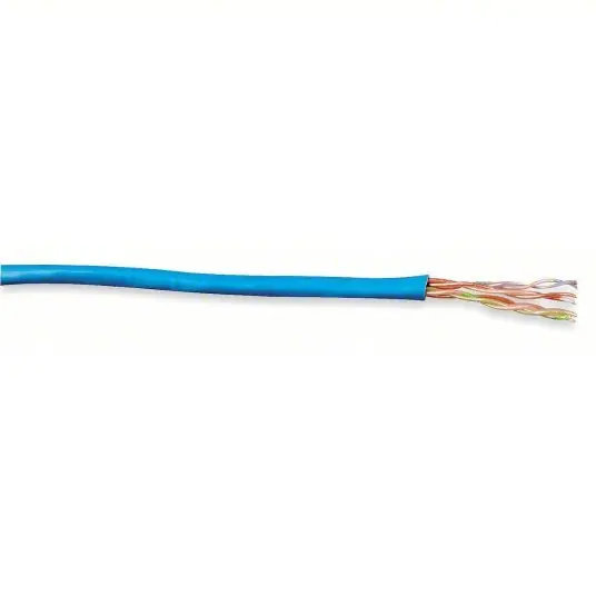 Genspeed 7131140 Category Cable 1,000 ft Cable Lg, 23 AWG, Plenum, Blue, PVC, Std, 7131140, 6, Unshielded