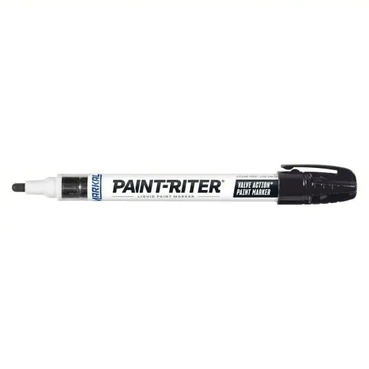 Markal 96823 Paint Marker Fiber Nib, Medium Tip Size, Black, Gen Purpose