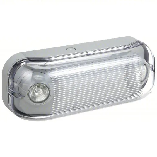 Lithonia WLTU MR GY Emergency Light 7 W Lamp Watt, 14 W Emergency Watt, 120V AC/277V AC, 2 Lamp Heads, Plastic, Surface