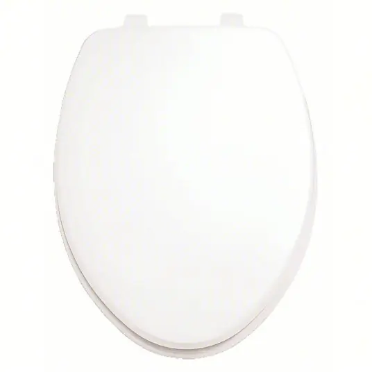 American Standard 5311012.020 Toilet Seat White, Stainless Steel, Concealed Hinge, 2 9/16 in Seat Ht, Closed, Includes Cover