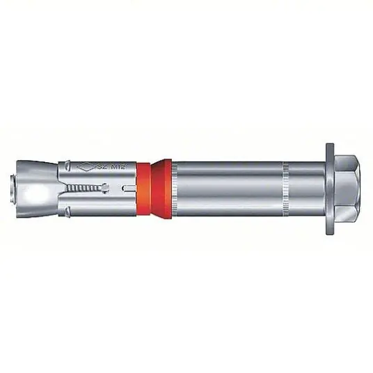 MKT Fastening M14515301 Wedge Anchor Bolt 152 mm Overall Lg, 24 mm Dia, M16 Thread Size, Steel, Steel, 2 PK
