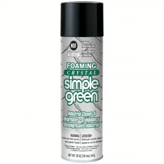 Simple Green 0610001219010 Cleaner/Degreaser Water Based, Aerosol Spray Can, 20 oz Container Size, Ready to Use