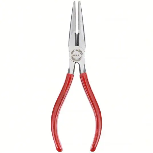 Proto J226G Needle Nose Plier 1 3/8 in Max Jaw Opening, 6 5/8 in Overall Lg, 1 7/8 in Jaw Lg, 3/8 in Tip Wd