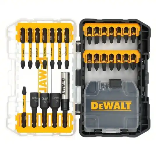 DeWalt DWANGFT26SET Screwdriver bit sets Driver Bit Set, 1/4 in Hex Shank Size, 26 PC