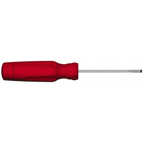 Proto JCP1803RF Screwdrivers 1/8 in Tip Size, 6 1/4 in Overall Lg, 3 in Shank Lg, Plastic Grip