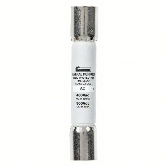 Bussmann SC-35 Fuse 35 A Amps, 480V AC, 2-1/4 in L x 7/16 in dia Fuse Size, Cylindrical Body