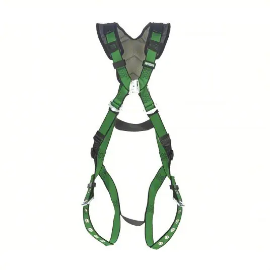 MSA 10205845 Fall Protection Harness Vest Harness, Tongue, Mating, M/L, Padded, 310 lb Wt Capacity, Steel