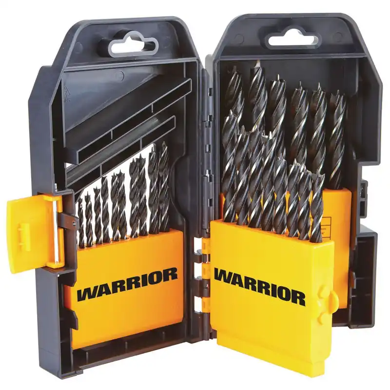 Warrior KV61618/KV35837 Brad Point Wood Drill Bit Set 29 PC