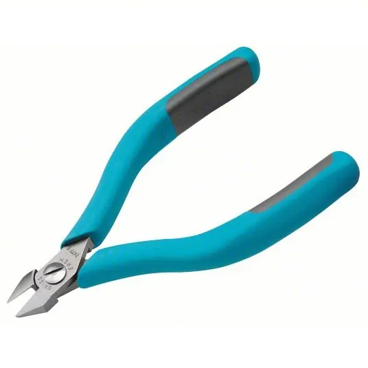 Erem 2477E Diagonal Cutting Plier Insulated, Flush, Pointed, 1/2 in Jaw Lg, 1/4 in Jaw Wd, 6 in Overall Lg